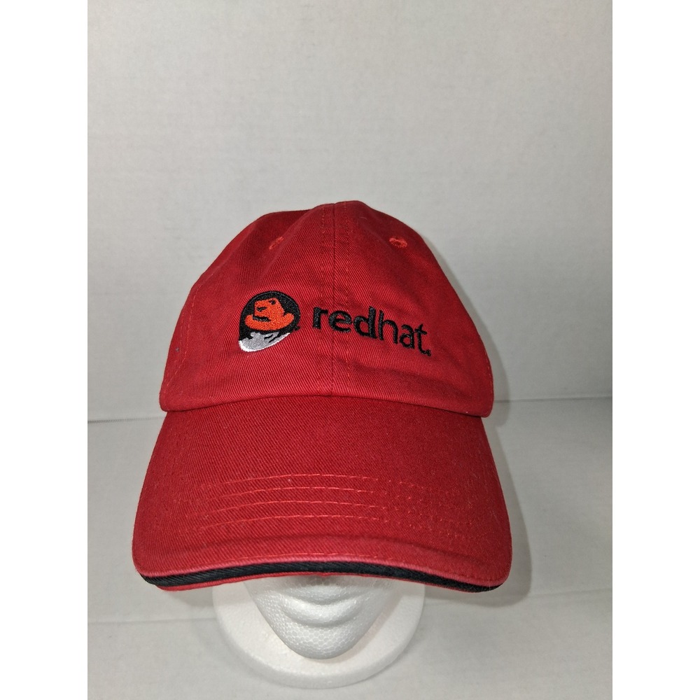 Red Hat Hat Cap Red Embroidered‎ Logo Adjustable Baseball Cap Mens